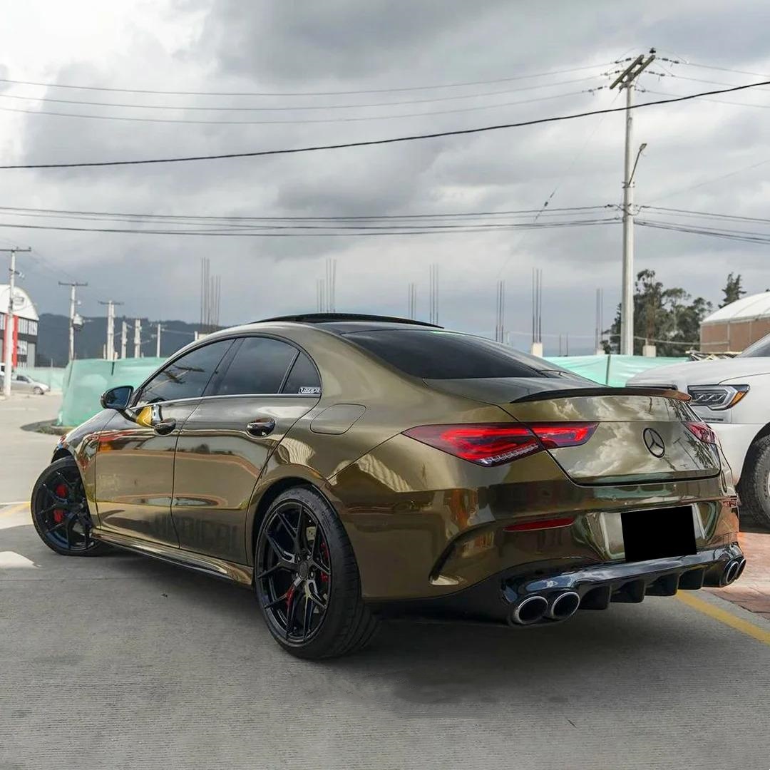 Gloss Metallic Midnight Gold Car Vinyl Wrap PET review Surprise 02