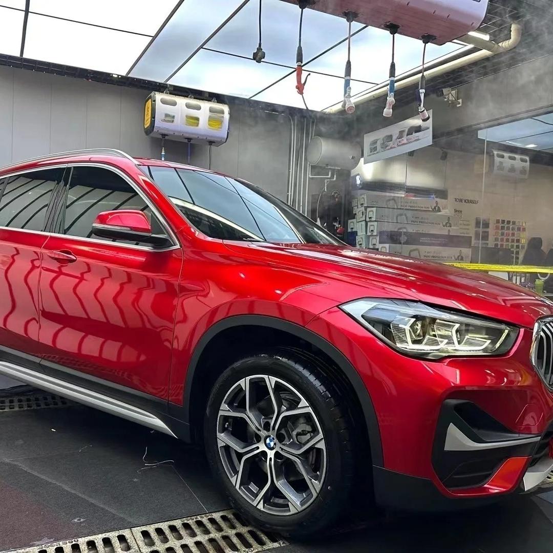 Gloss Metallic Vampire Red Car Vinyl Wrap Paper Backing  review Perfecrt 02