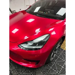 Gloss Metallic Vampire Red Car Vinyl Wrap review Blood