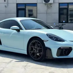 Ultimate Flat Light Blue Car Vinyl Wrap review Attention 03