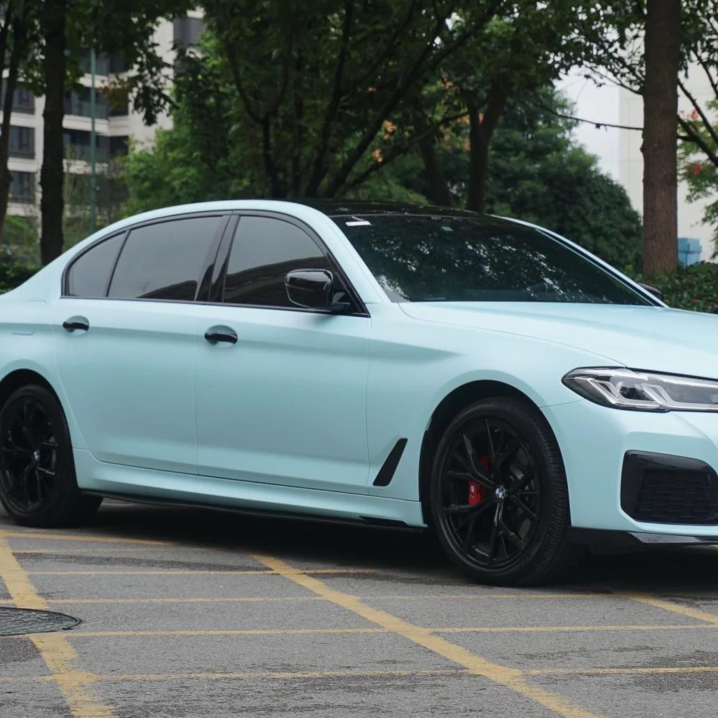 Ultimate Flat Light Blue Car Vinyl Wrap review Recent 01