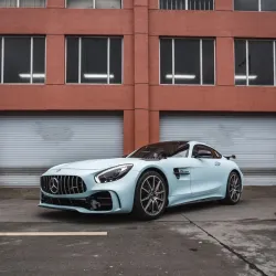 Ultimate Flat Light Blue Car Vinyl Wrap review Option 02