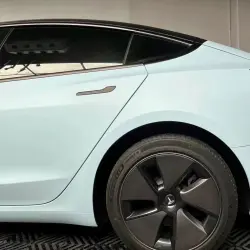 Ultimate Flat Light Blue Car Vinyl Wrap review Samples 05