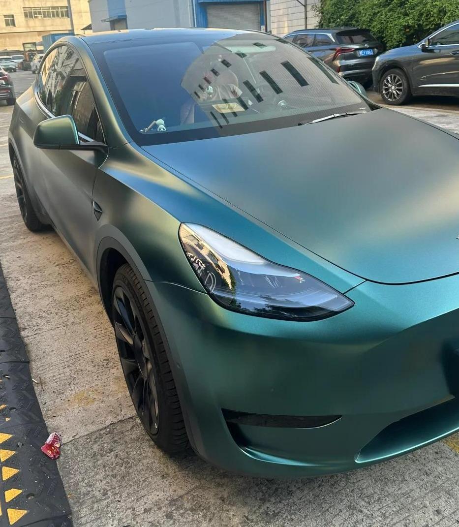 Matte Metallic Dark Green Car Vinyl Wrap Forest Green Wrap review Green 01