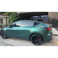 Matte Metallic Dark Green Car Vinyl Wrap Forest Green Wrap review Green 01