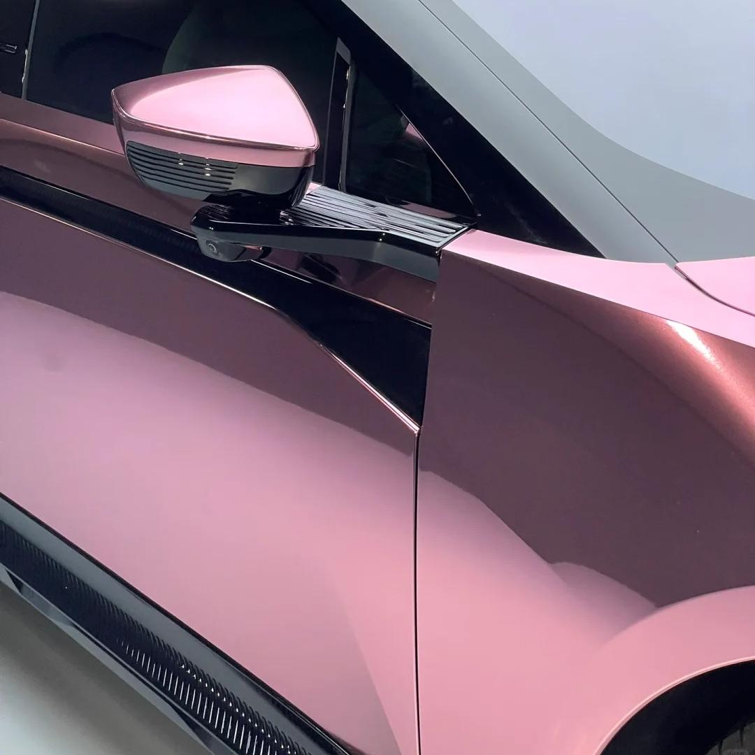 Gloss Mirror Chrome Rose Gold Car Vinyl Wrap PET review vibhanshu Sharma 02