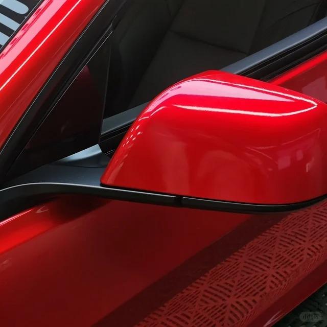 Gloss Metallic Vampire Red Car Vinyl Wrap Paper Backing  review Durable 04