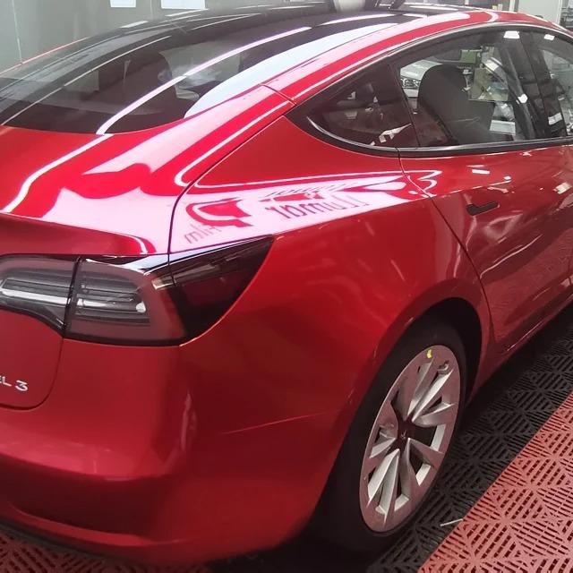 Gloss Metallic Vampire Red Car Vinyl Wrap Paper Backing  review Durable 01