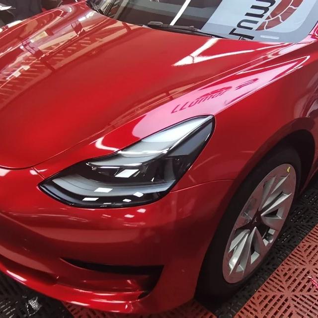 Gloss Metallic Vampire Red Car Vinyl Wrap Paper Backing  review Durable 03