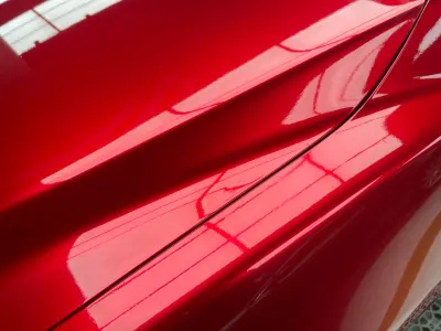 Gloss Metallic Vampire Red Car Vinyl Wrap review Finish