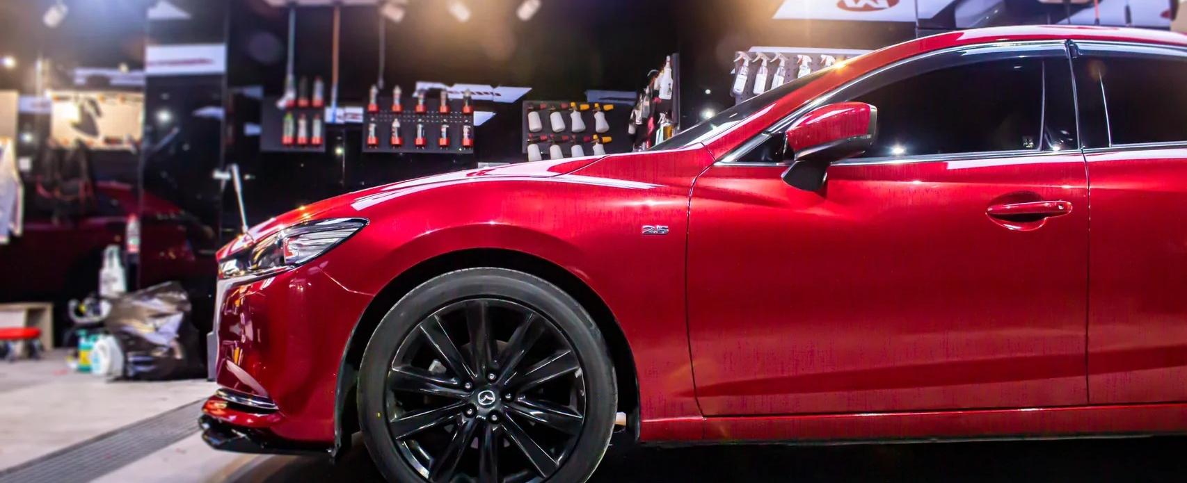 Gloss Metallic Vampire Red Car Vinyl Wrap Paper Backing  review Craig 01