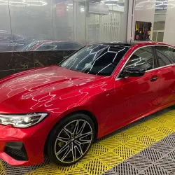 Gloss Metallic Vampire Red Car Vinyl Wrap review Foster 01