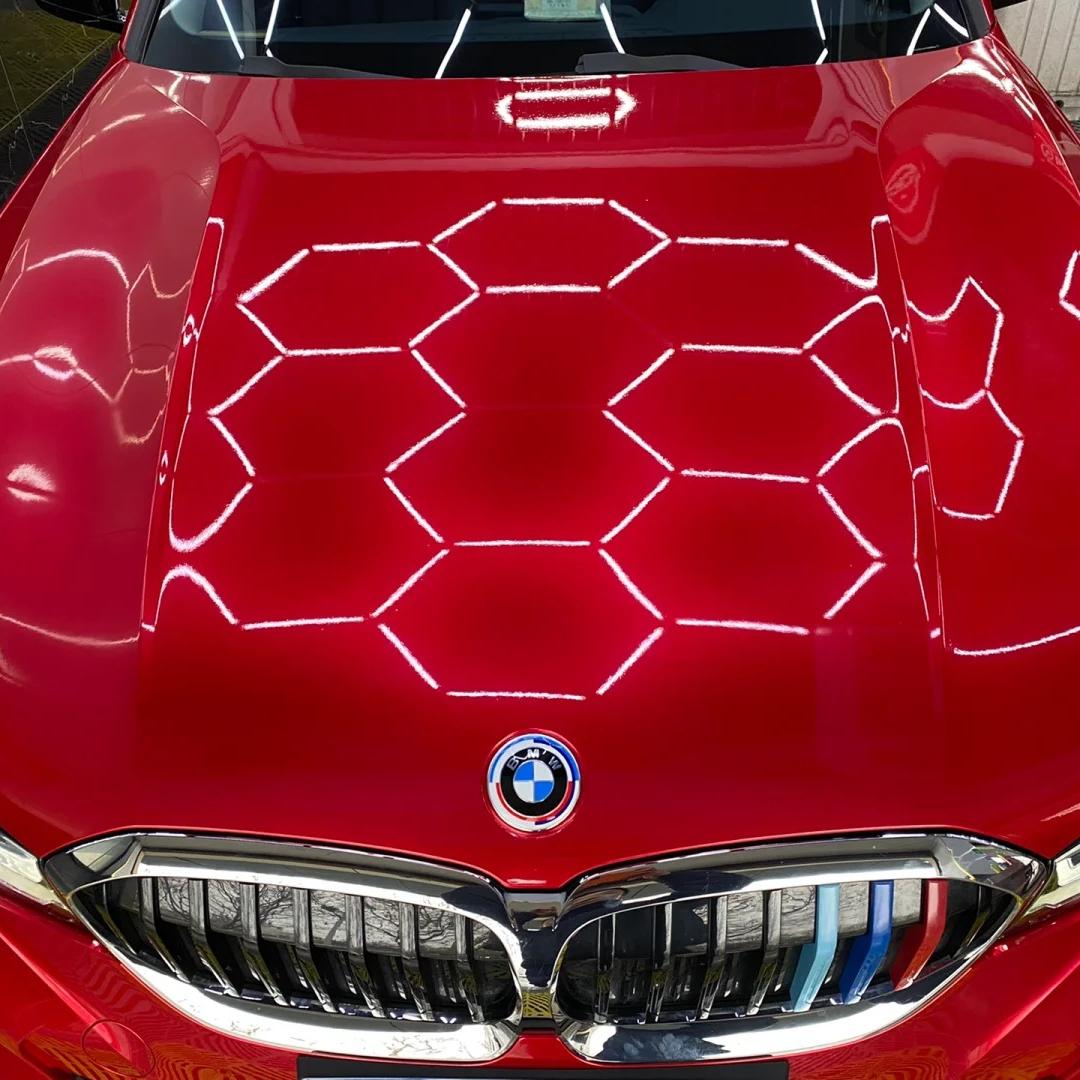 Gloss Metallic Vampire Red Car Vinyl Wrap Paper Backing  review Foster 01