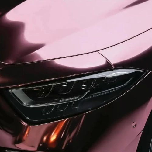 Gloss Mirror Chrome Rose Gold Car Vinyl Wrap PET reviewed by