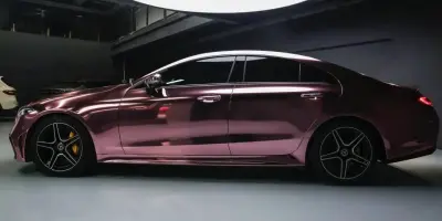 Gloss Mirror Chrome Rose Gold Car Vinyl Wrap PET review Jeny 02