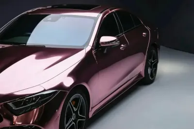 Gloss Mirror Chrome Rose Gold Car Vinyl Wrap PET review Jeny 01