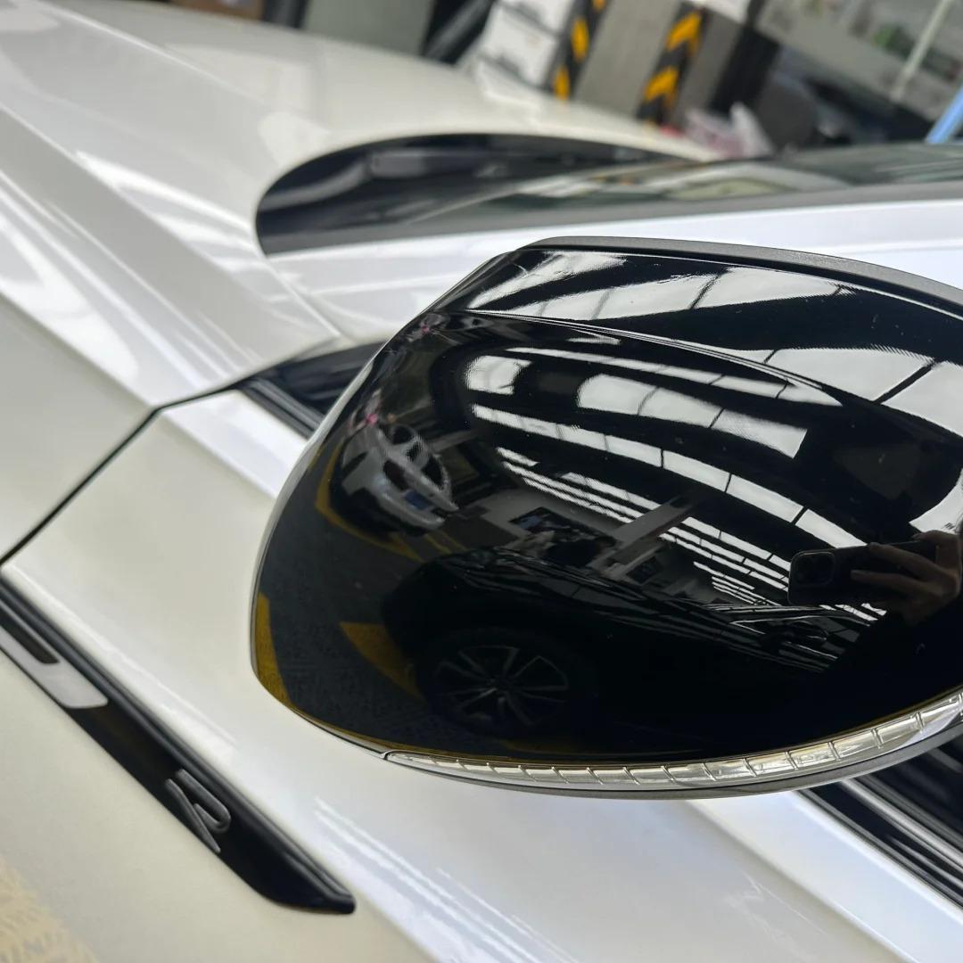 Gloss Metallic Chameleon Blue White Car Vinyl Wrap PET review Blue 04