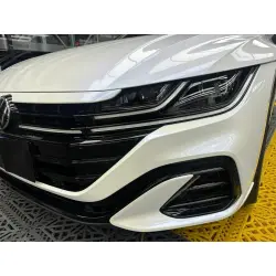 Gloss Metallic Chameleon Blue White Car Vinyl Wrap review Blue 06