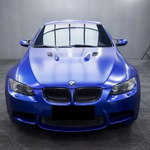 Matte Metallic Navy Blue Car Vinyl Wrap review 