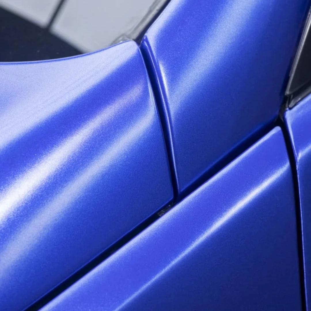 Matte Metallic Navy Blue Car Vinyl Wrap review During 03