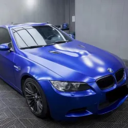 Matte Metallic Navy Blue Car Vinyl Wrap review During 03