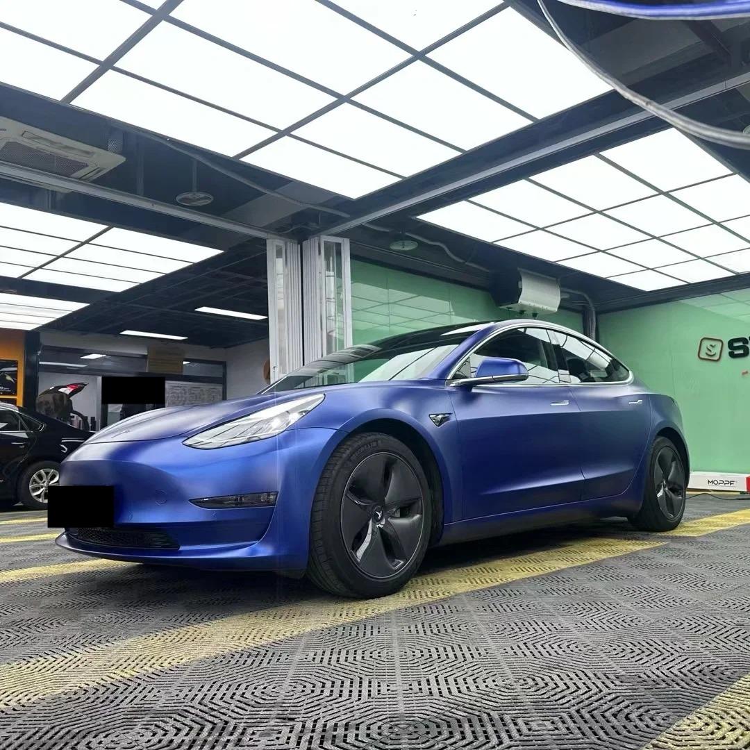 Matte Metallic Navy Blue Car Vinyl Wrap review Metallic 00