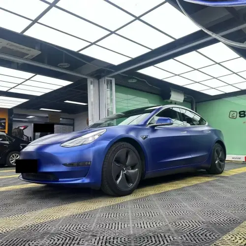 Matte Metallic Navy Blue Car Vinyl Wrap review 