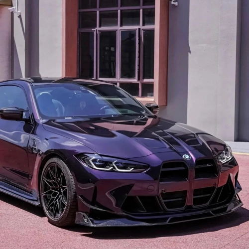 Gloss Metallic Midnight Purple Car Vinyl Wrap BMW PET reviewed by