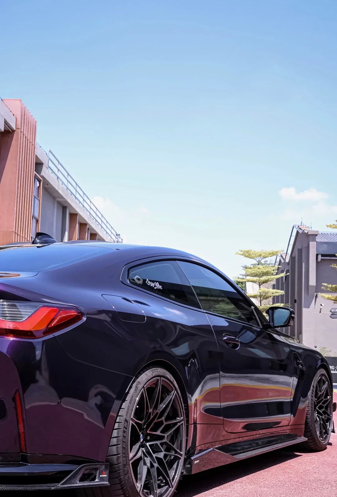 Gloss Metallic Midnight Purple Car Vinyl Wrap BMW PET review Maletich 05