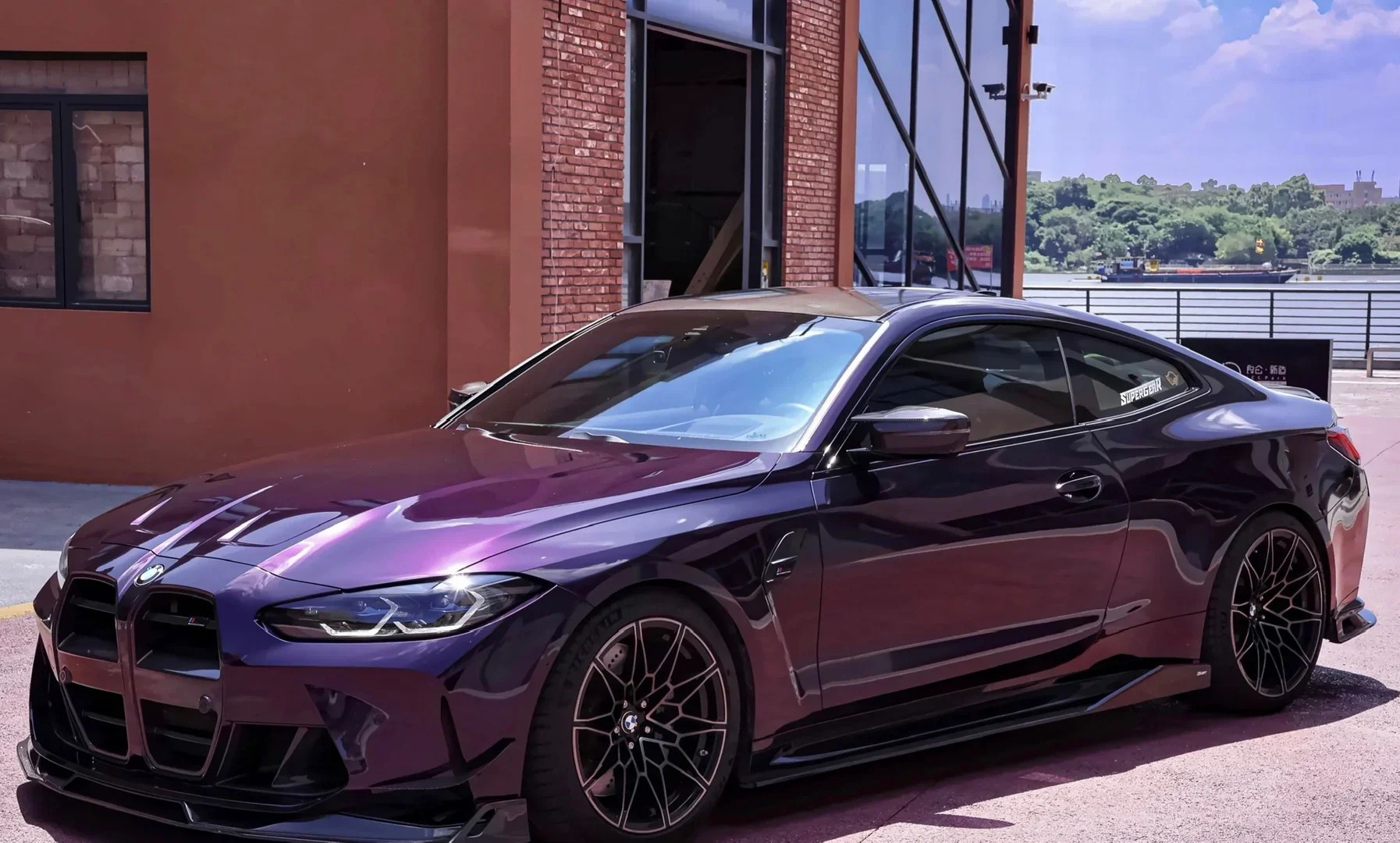 Gloss Metallic Midnight Purple Car Vinyl Wrap BMW PET review Maletich 04