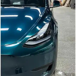 Gloss British Racing Green Car Vinyl Wrap review Blackish 02