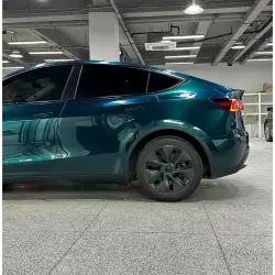 Gloss British Racing Green Car Vinyl Wrap review Blackish 03