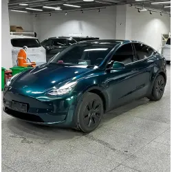 Gloss British Racing Green Car Vinyl Wrap review Blackish 01