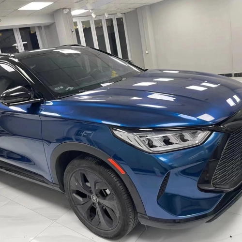 Gloss Indigo Blue Car Vinyl Wrap PET review 