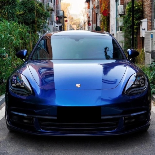 Gloss Indigo Blue Car Vinyl Wrap PET reviewed by