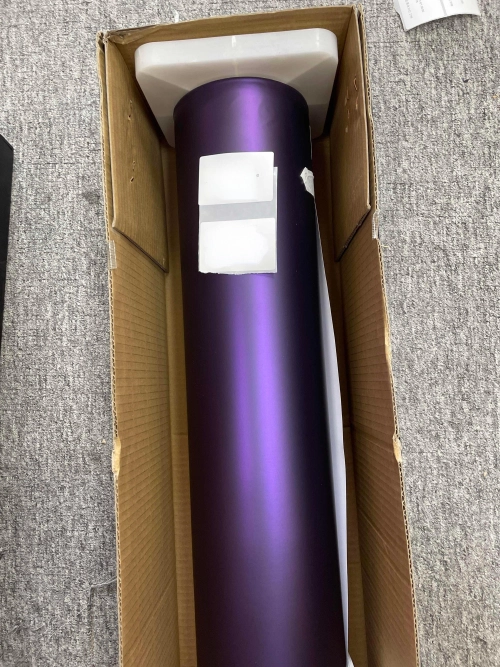 Ultra Matte Metallic Dark Purple Car Vinyl Wrap PET reviewed by