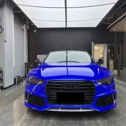Gloss Metallic Deep Blue Car Vinyl Wrap review BLUE 03