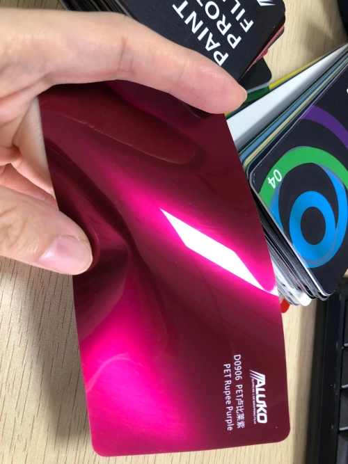 Gloss Metallic Rubellite Purple Car Vinyl Wrap PET  reviewed by