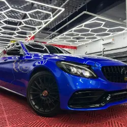 Gloss Metallic Deep Blue Car Vinyl Wrap review Fantastic 02
