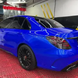 Gloss Metallic Deep Blue Car Vinyl Wrap review Fantastic 05