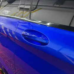 Gloss Metallic Deep Blue Car Vinyl Wrap review Fantastic 06