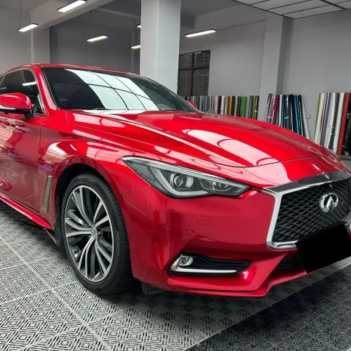 Gloss Metallic Vampire Red Car Vinyl Wrap Paper Backing  review 