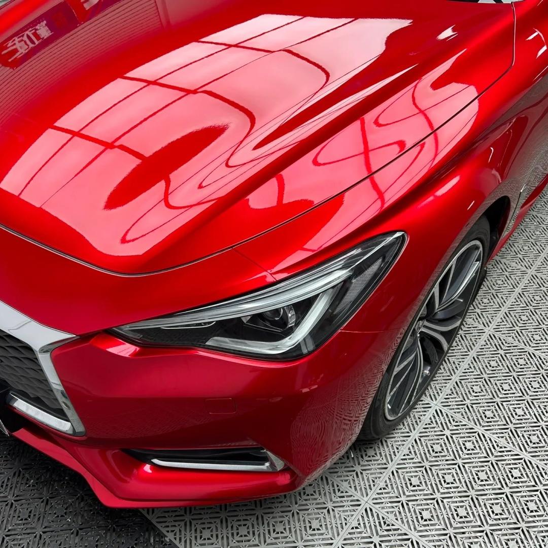 Gloss Metallic Vampire Red Car Vinyl Wrap Paper Backing  review Result 01