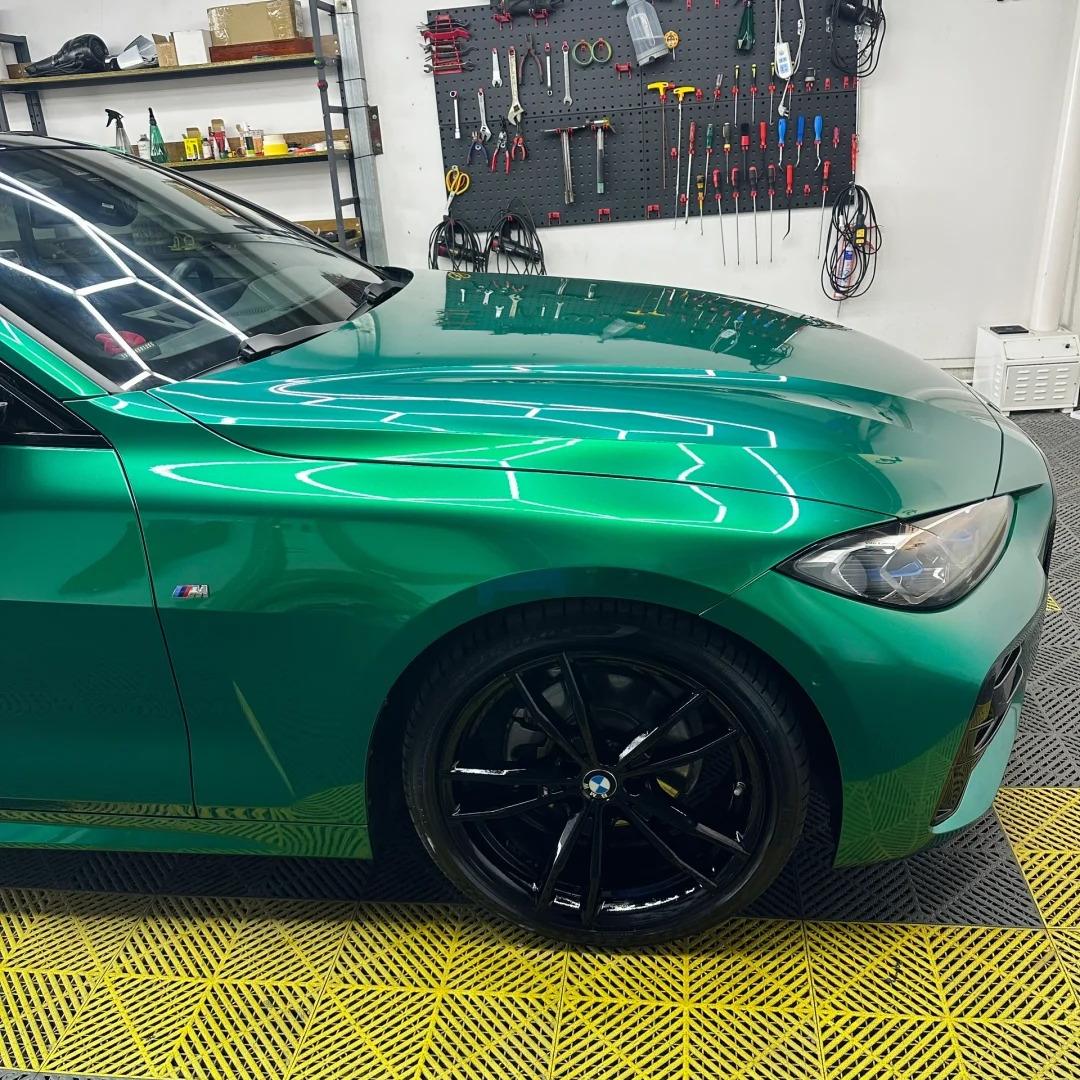 Best Gloss Metallic Isle Of Man Green Car Vinyl Wrap review First 02