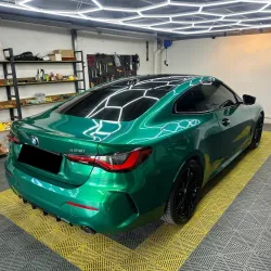 Best Gloss Metallic Isle Of Man Green Car Vinyl Wrap review First 05