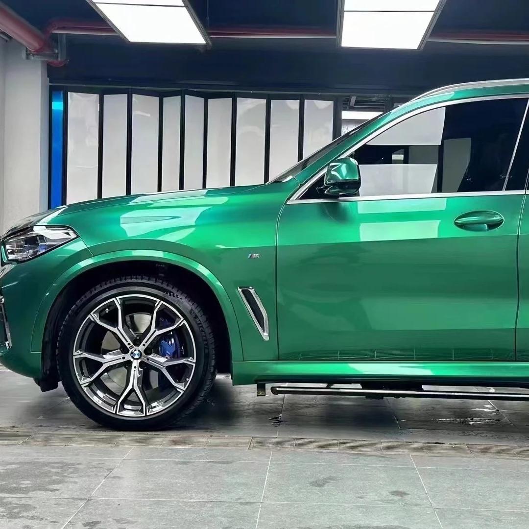 Best Gloss Metallic Isle Of Man Green Car Vinyl Wrap review Overall 02