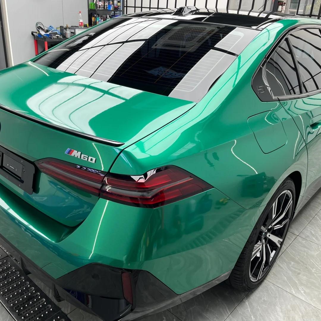 Best Gloss Metallic Isle Of Man Green Car Vinyl Wrap review Metallic 01