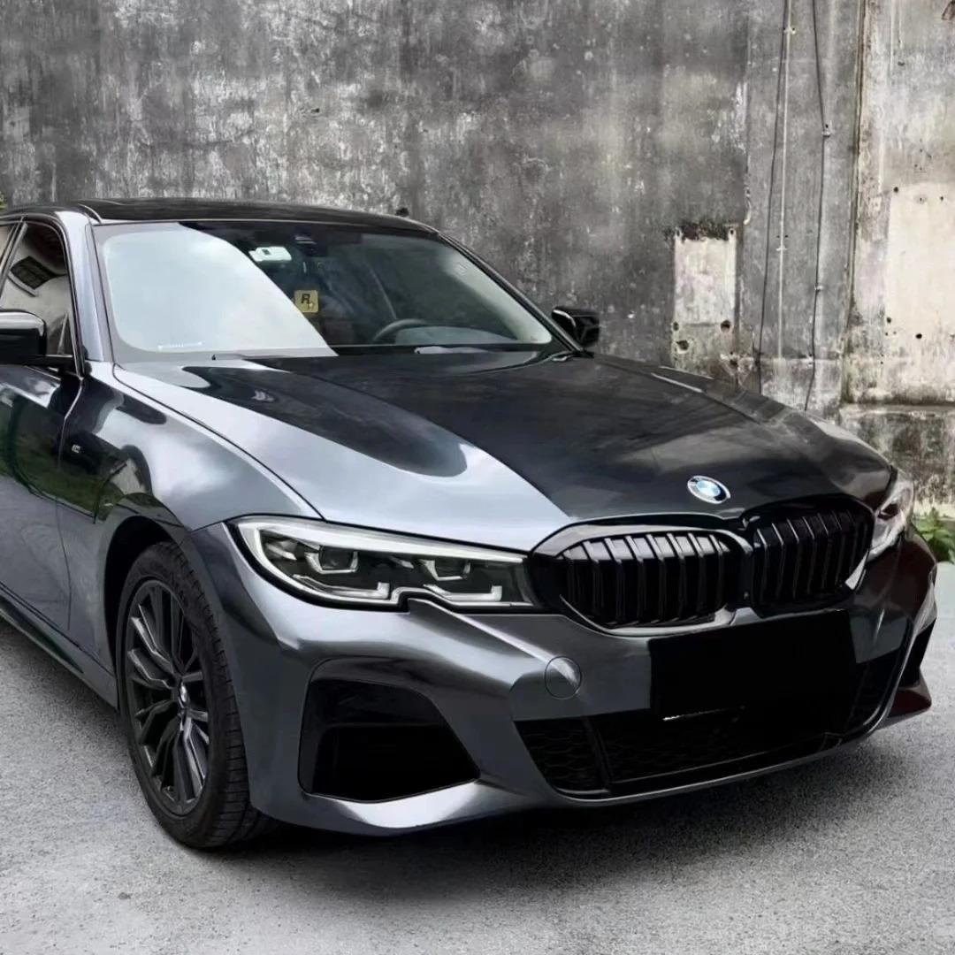 Gloss Metallic Charcoal Grey Car Vinyl Wrap PET review Time 00