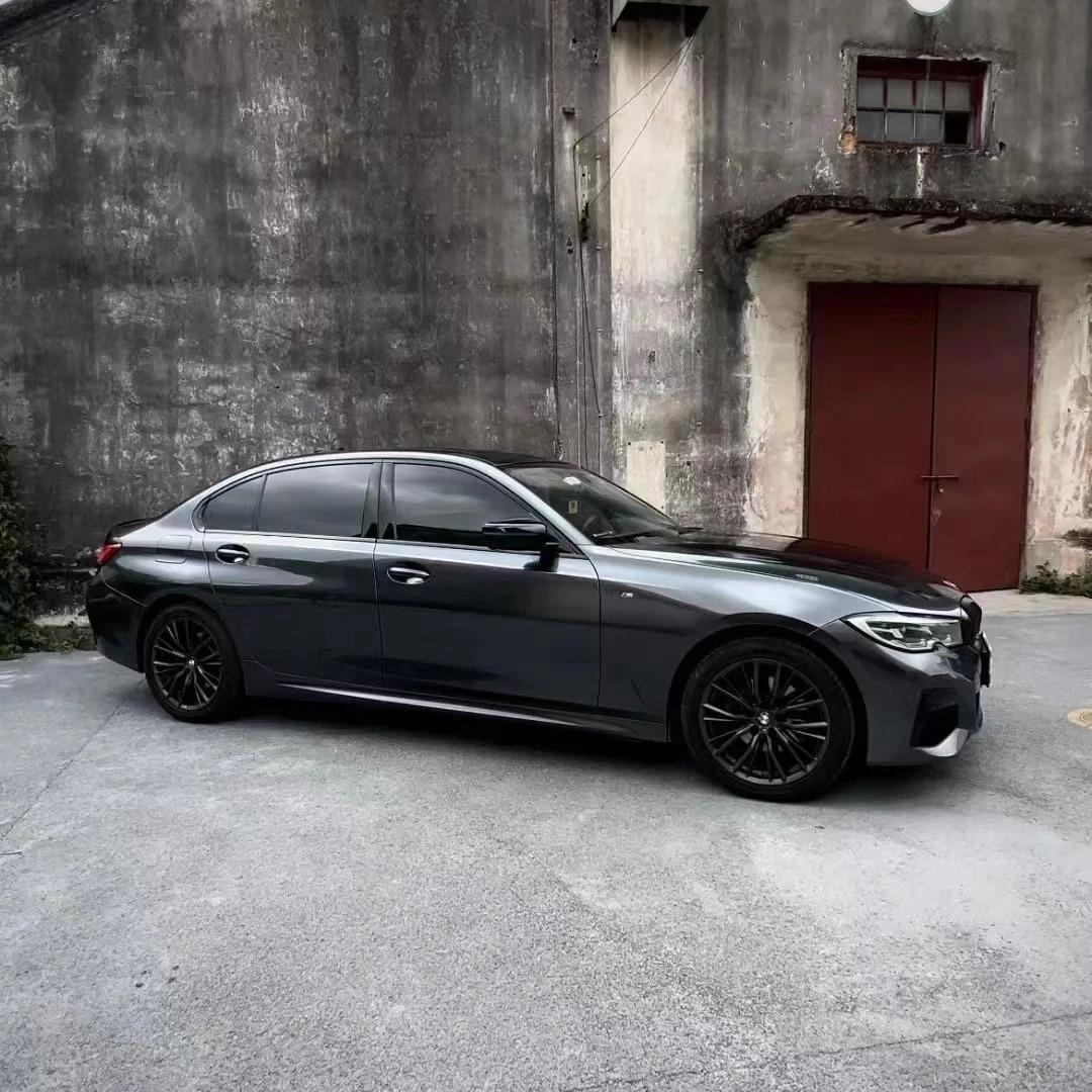 Gloss Metallic Charcoal Grey Car Vinyl Wrap PET review Time 05