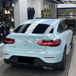 Gloss Light Blue Car Vinyl Wrap review Light 03